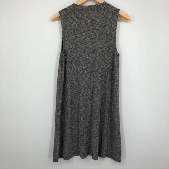 Madewell Marled Mockneck‎ Swingy Tank Dress Gray Womens Large - Picture 7 of 9